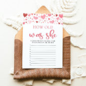 ハートバレンタインデー何歳だった彼女の赤ちゃんシャワーゲーム 招待状