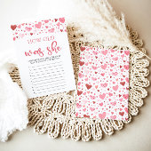 ハートバレンタインデー何歳だった彼女の赤ちゃんシャワーゲーム 招待状