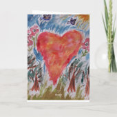 ハートバレンタインデー カード (裏面)