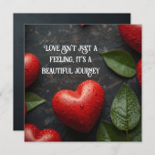 ハートバレンタインデー シーズンカード (正面/裏面)