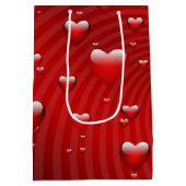 ハートバレンタインデー ミディアムペーパーバッグ (裏面)