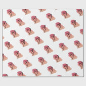 ハートバレンタイン包装紙 ラッピングペーパー (フラット)