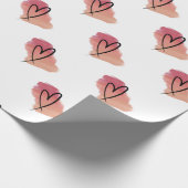 ハートバレンタイン包装紙 ラッピングペーパー (角)