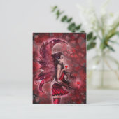 ハートバレンタイン妖精ハガキbyモリーハリソン シーズンポストカード (スタンド正面)