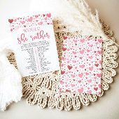 ハートバレンタイン彼女はむしろ赤ちゃんシャワーゲーム 招待状