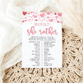 ハートバレンタイン彼女はむしろ赤ちゃんシャワーゲーム 招待状