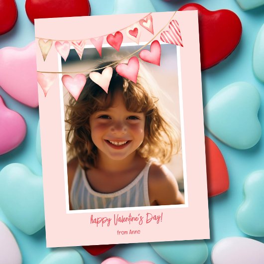 ハートバントのバレンタインデーの写真 シーズンカード