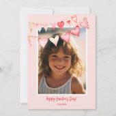 ハートバントのバレンタインデーの写真 シーズンカード (正面)