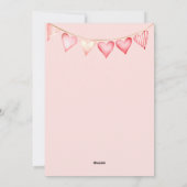 ハートバントのバレンタインデーの写真 シーズンカード (裏面)