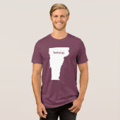 ハートバーモント属州マップ トライブレンドＴシャツ (正面全面)