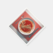 ハートバーンスパゲッティディナー スタンダードカクテルナプキン (角)