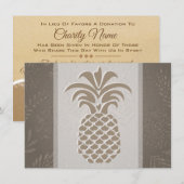 ハートパイナップル感謝カード サンキューカード (正面/裏面)