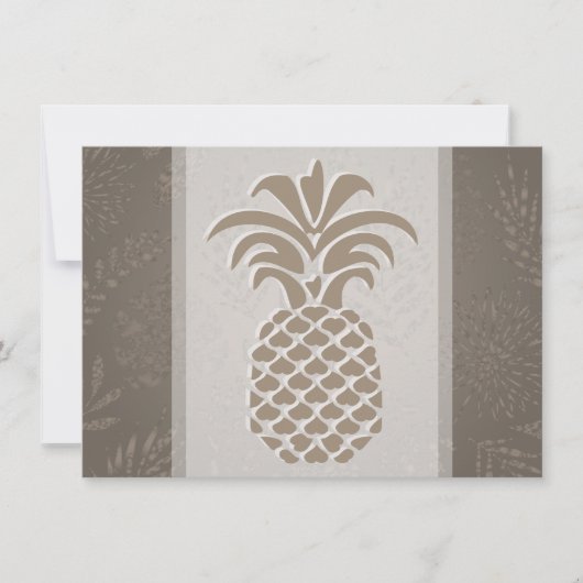 ハートパイナップル感謝カード サンキューカード (正面)