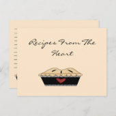 ハートパイレシピカードから ポストカード (正面/裏面)
