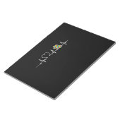 ハートパズルピース心拍カッコいい自閉症の認識 ノートパッド (アングル)