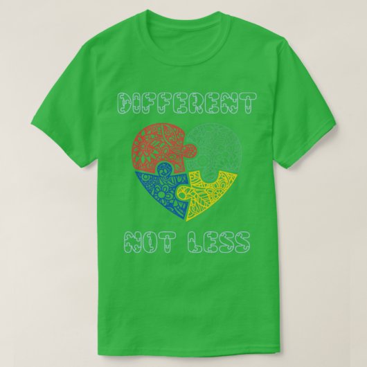 ハートパズル自閉 Tシャツ (デザイン正面)
