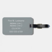 ハートパターカスタムン荷物タグ ラゲッジタグ (裏面横)