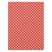 ハートパターンが付いているスイス連邦共和国の旗 テーブルクロス (正面)