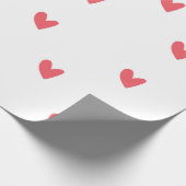 ハートパターンのラッピング紙 ラッピングペーパー (角)