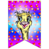 ハートパターンオストリヒト誕生日バンティングバナー バンティングフラッグ (第1の旗)