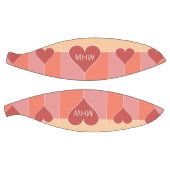 ハートパターンカスタムモノグラムバスケットボール バスケットボール (パネル)