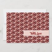 ハートパターングリーティングカード シーズンカード (正面)