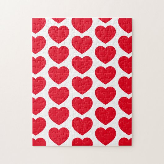 ハートパターンバレンタインイライラ ジグソーパズル (縦)