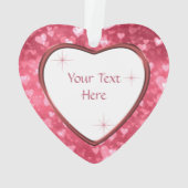 ハートパターンバレンタインデー私のハート オーナメント (裏面)