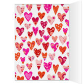 ハートパターンピンクレッドバレンタイン (内側 (左))