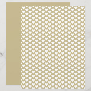 ハートパターンヘーゼルウッドシェードスクラップブック紙