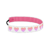 ハートパターンモダンピンク アスレチックヘッドバンド (左)