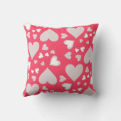 ハートパターンモダンピンク クッション (裏面)