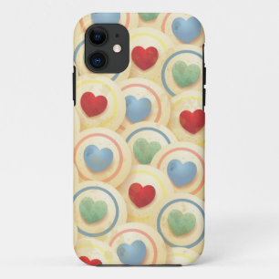 ハートパターンヴィンテージスタイル iPhone 11 ケース