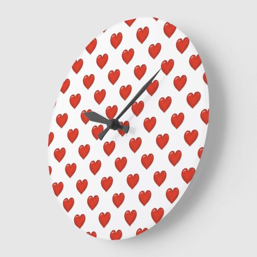 ハートパターン大型時計 ラージ壁時計 (傾斜)