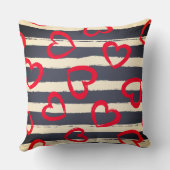 ハートパターン枕の意味：原因 クッション (裏面)