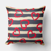 ハートパターン枕の意味：原因 クッション (正面)