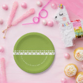 ハートパターン詳細ラウンド ペーパープレート (パーティー)