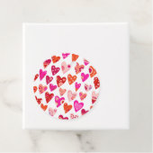 ハートパターン赤ピンク フェイバータグ (インサイチュ)