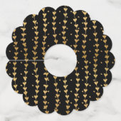 ハートパターン14 ワイングラスタグ (正面)