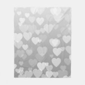 ハートパターン17 フリースブランケット (正面)