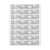 ハートパターン17 ラップアラウンドラベル (シート)