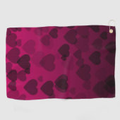 ハートパターン18 ゴルフタオル (横)