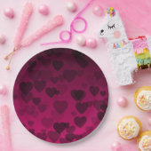 ハートパターン18 ペーパープレート (パーティー)