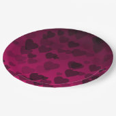 ハートパターン18 ペーパープレート (アングル)