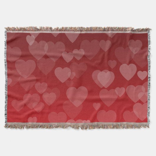 ハートパターン19 スローブランケット (正面)