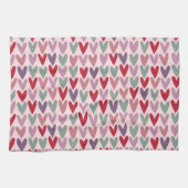 ハートパターン1 キッチンタオル (横)
