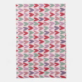 ハートパターン1 キッチンタオル (縦)