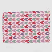 ハートパターン1 ゴルフタオル (横)