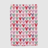 ハートパターン1 ゴルフタオル (正面)