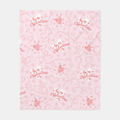 ハートパターン25 フリースブランケット (正面)